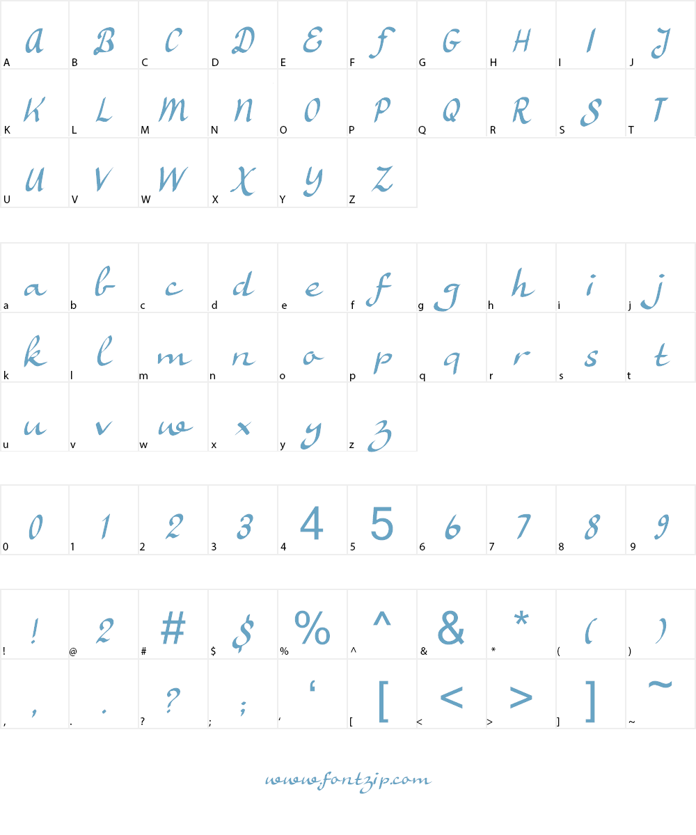 Ruhaniyat DEMO Font Character